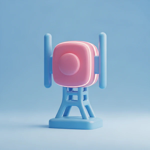 Retro Microphone Render