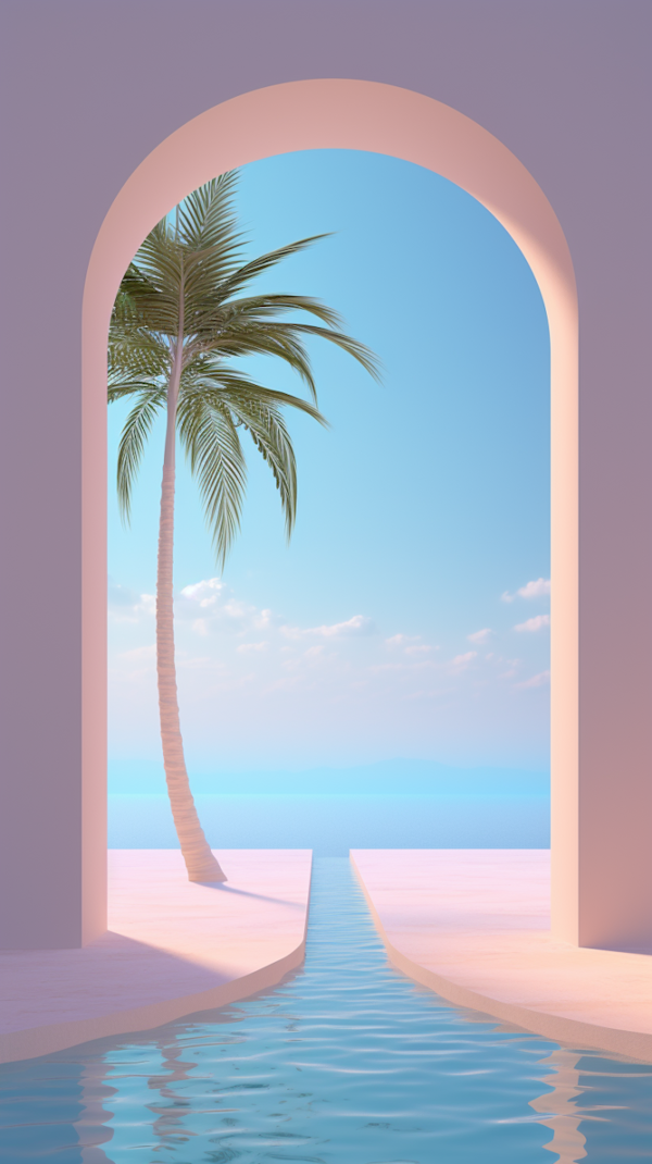 Pastel Serenity Archway