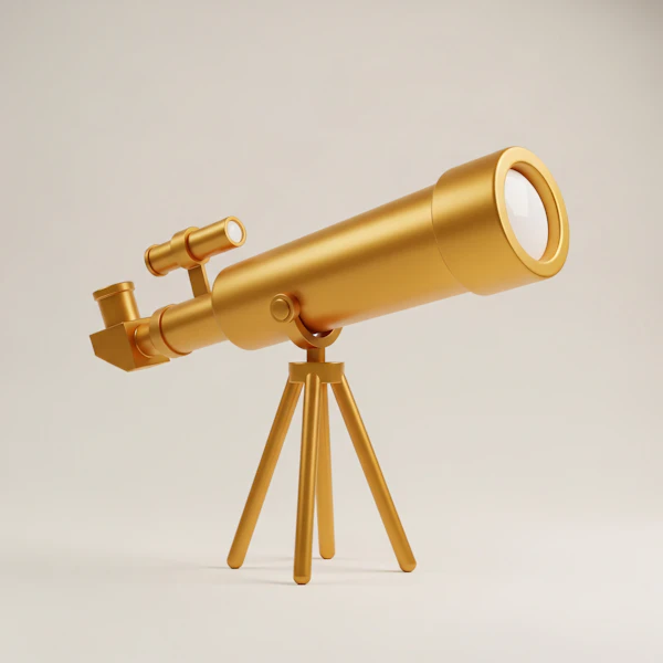 Golden Telescope Display