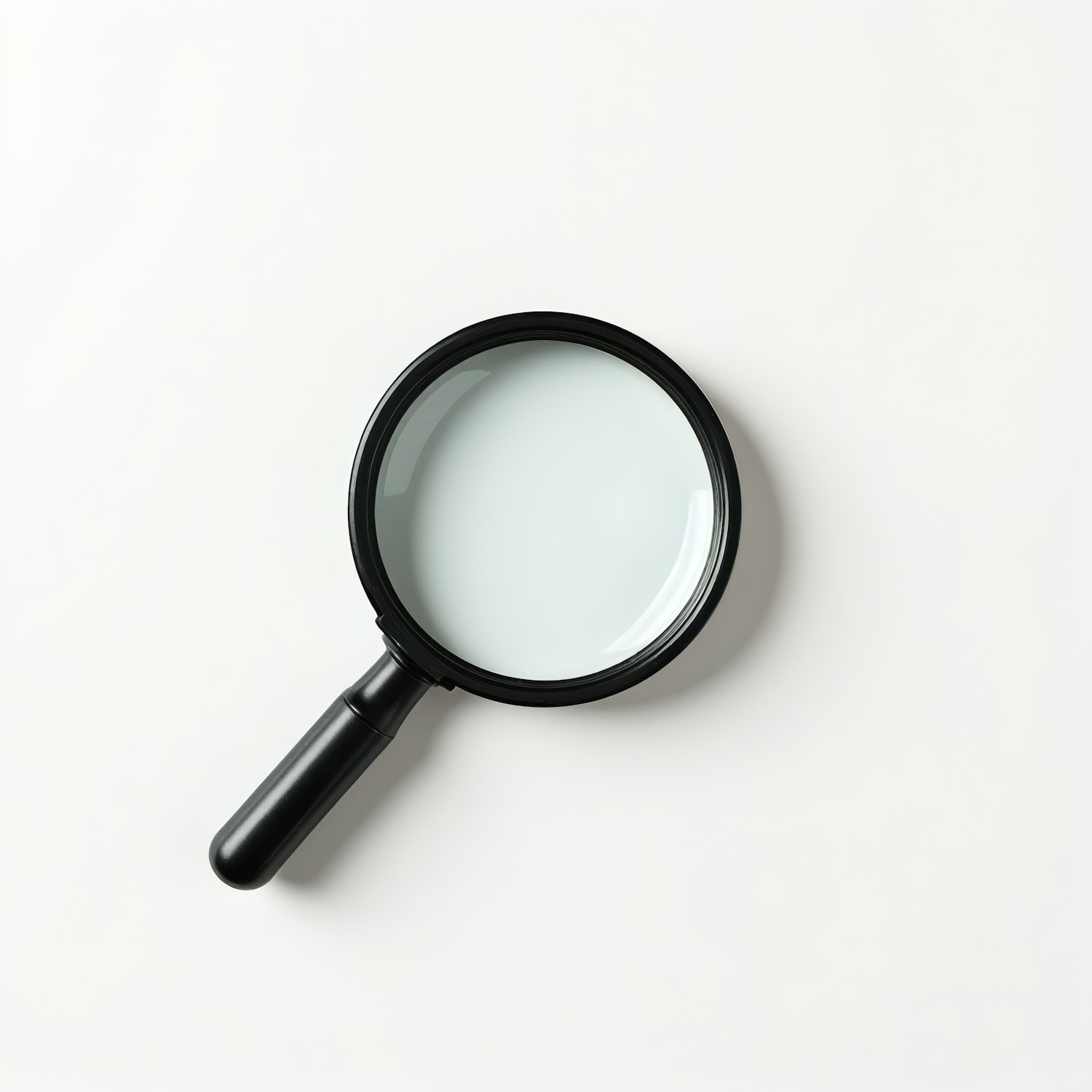 Magnifying Glass on Light Background