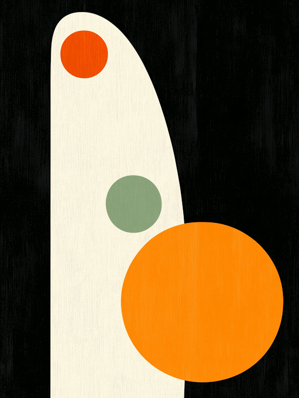 Minimalist Abstract Design with Circles