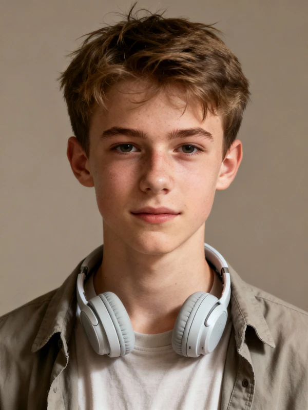 Portrait with Headphones