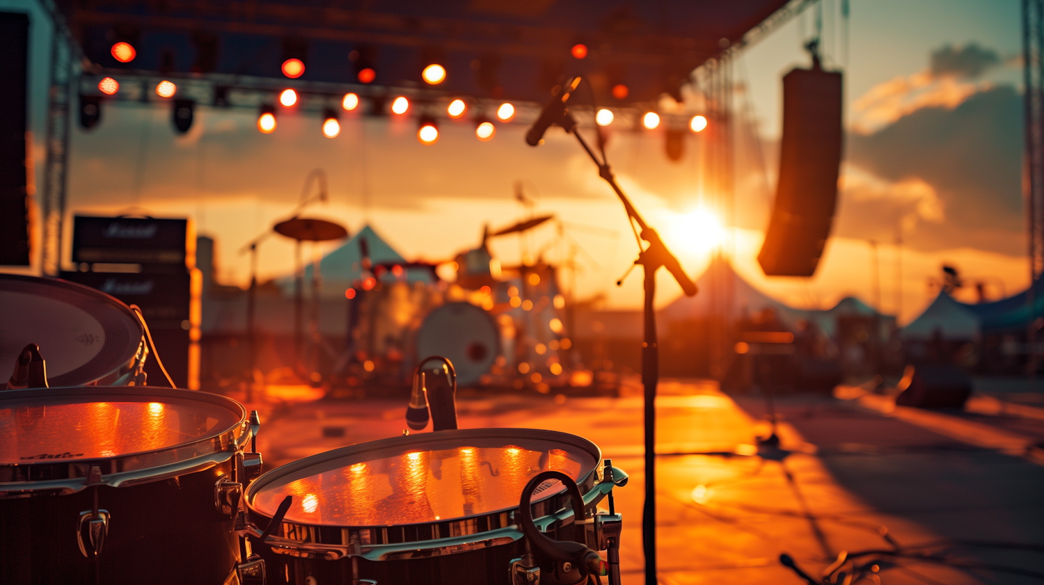 Sunset at the Music Stage