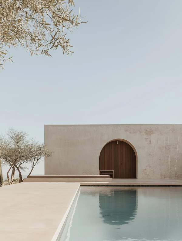 Modern Poolside Serenity