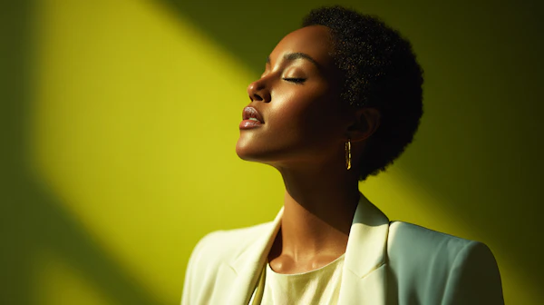 Serene Sunlit Portrait