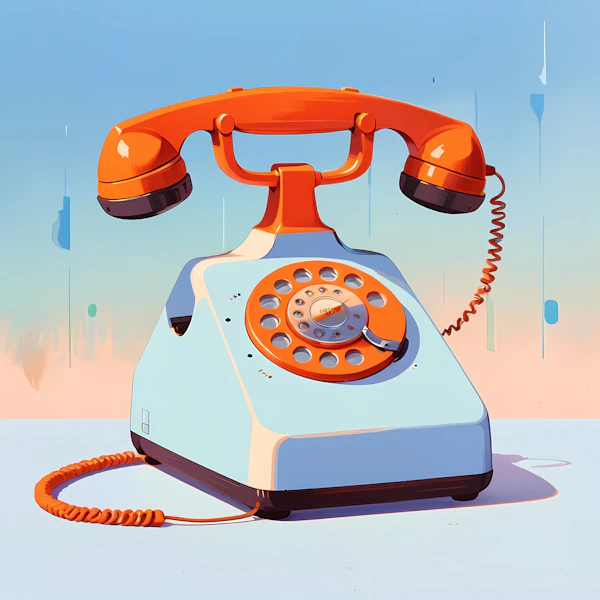 Retro Rotary Telephone