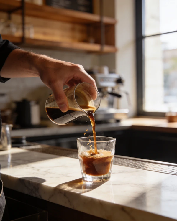 Coffee Pouring Scene