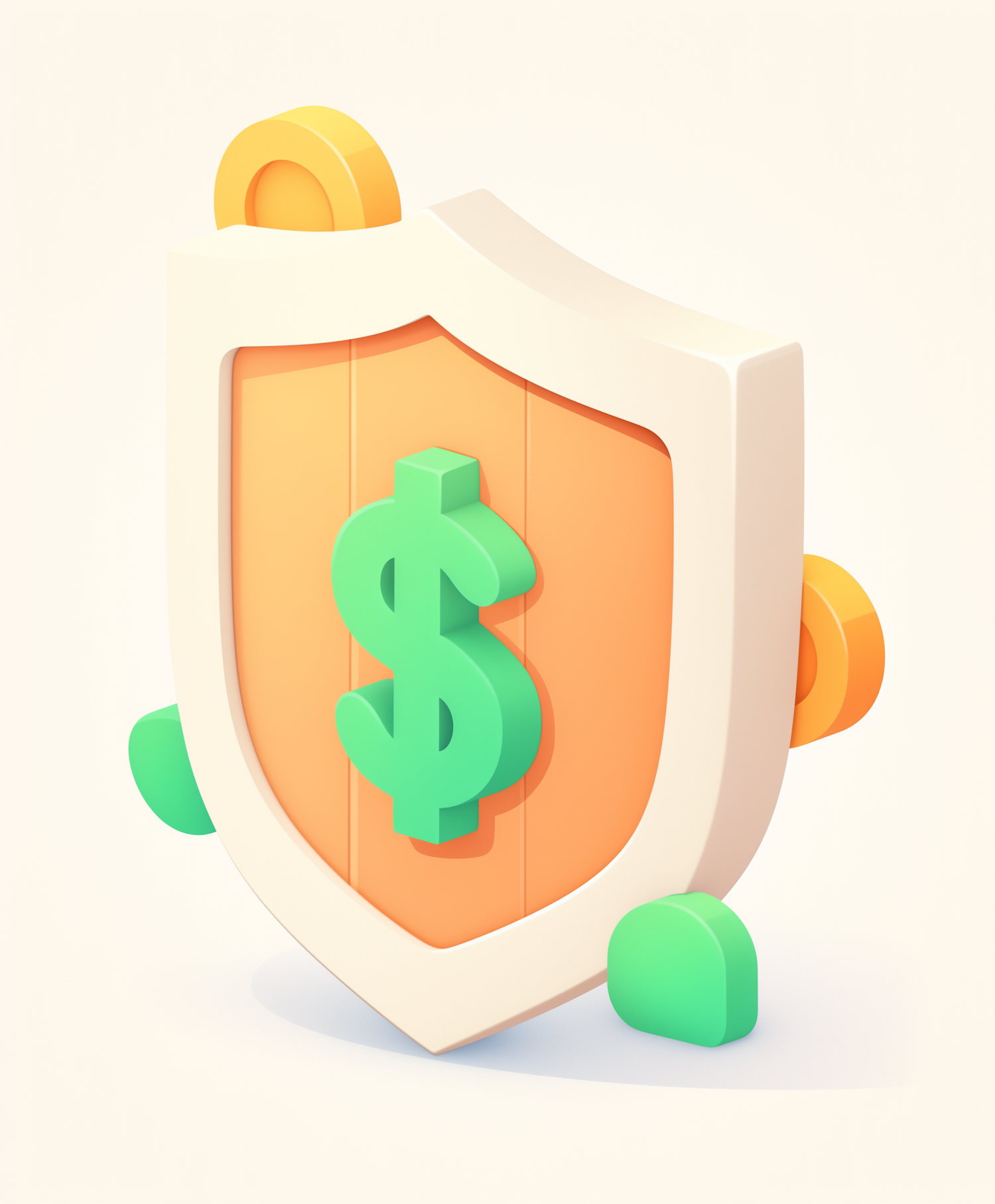 Stylized Shield with Dollar Sign