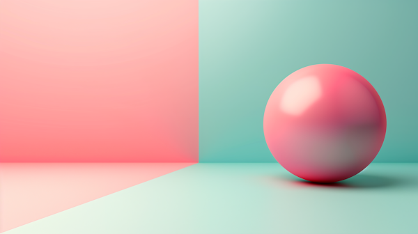 Glossy Sphere with Color Gradient