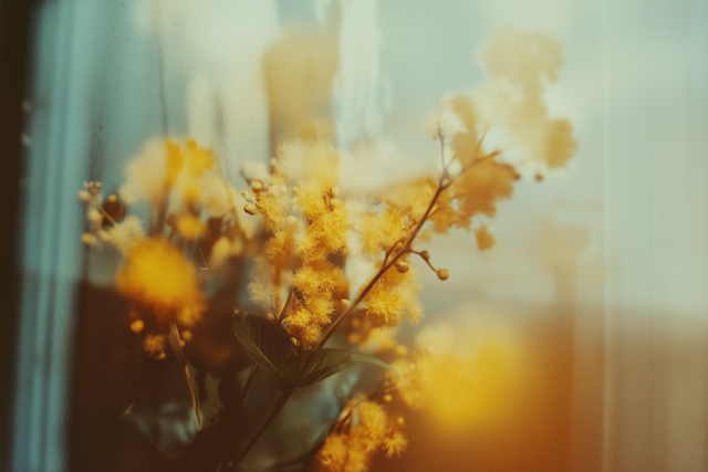 Yellow Mimosa Blooms