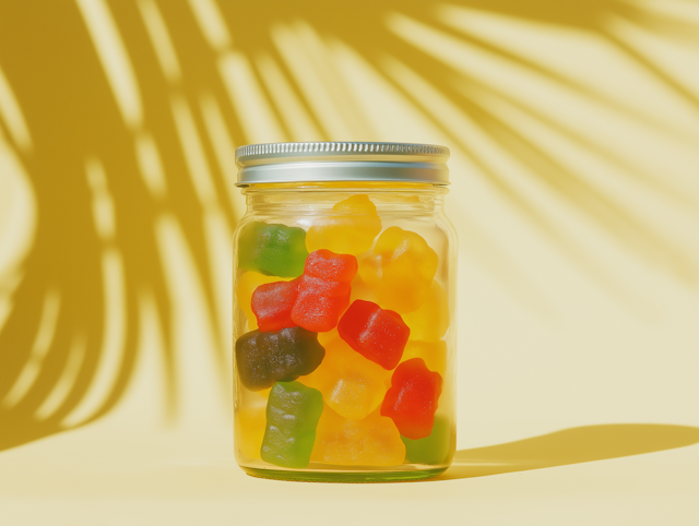 Gummy Bears in Glass Jar