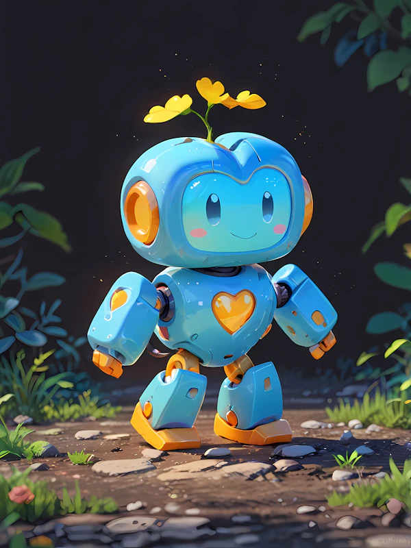 Whimsical Robot Art