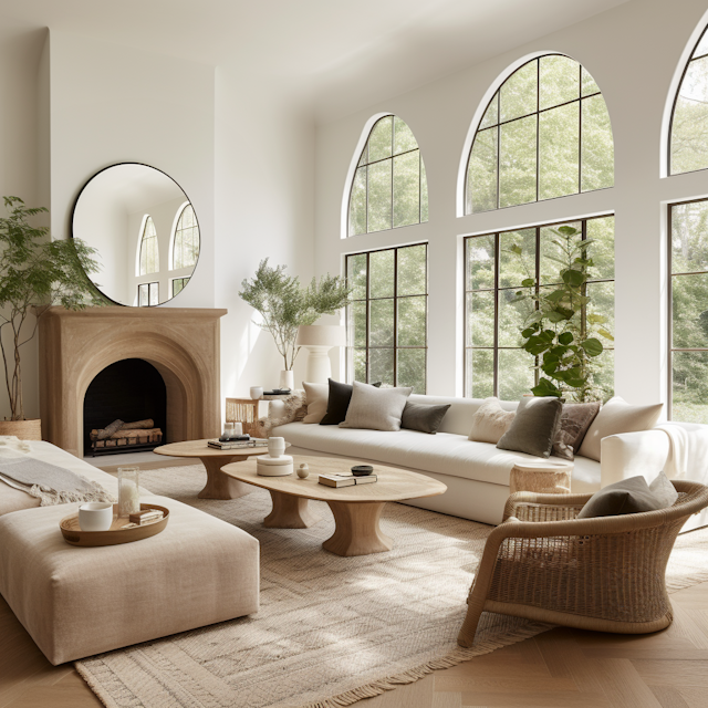 Tranquil Modern Elegance Living Room