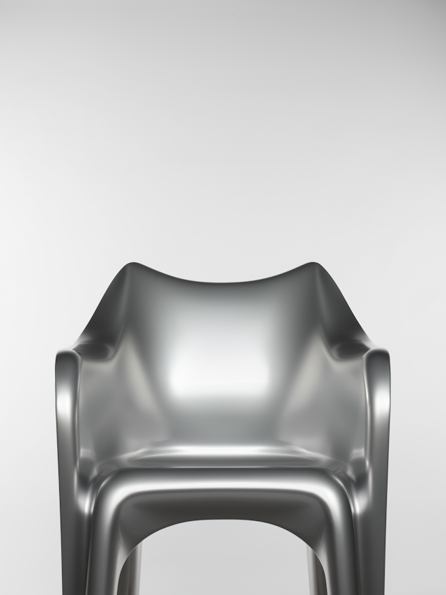 Futuristic Silver Chair