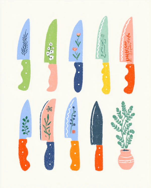 Floral Knife Art