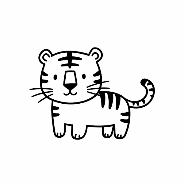 Cartoon Tiger Illustration