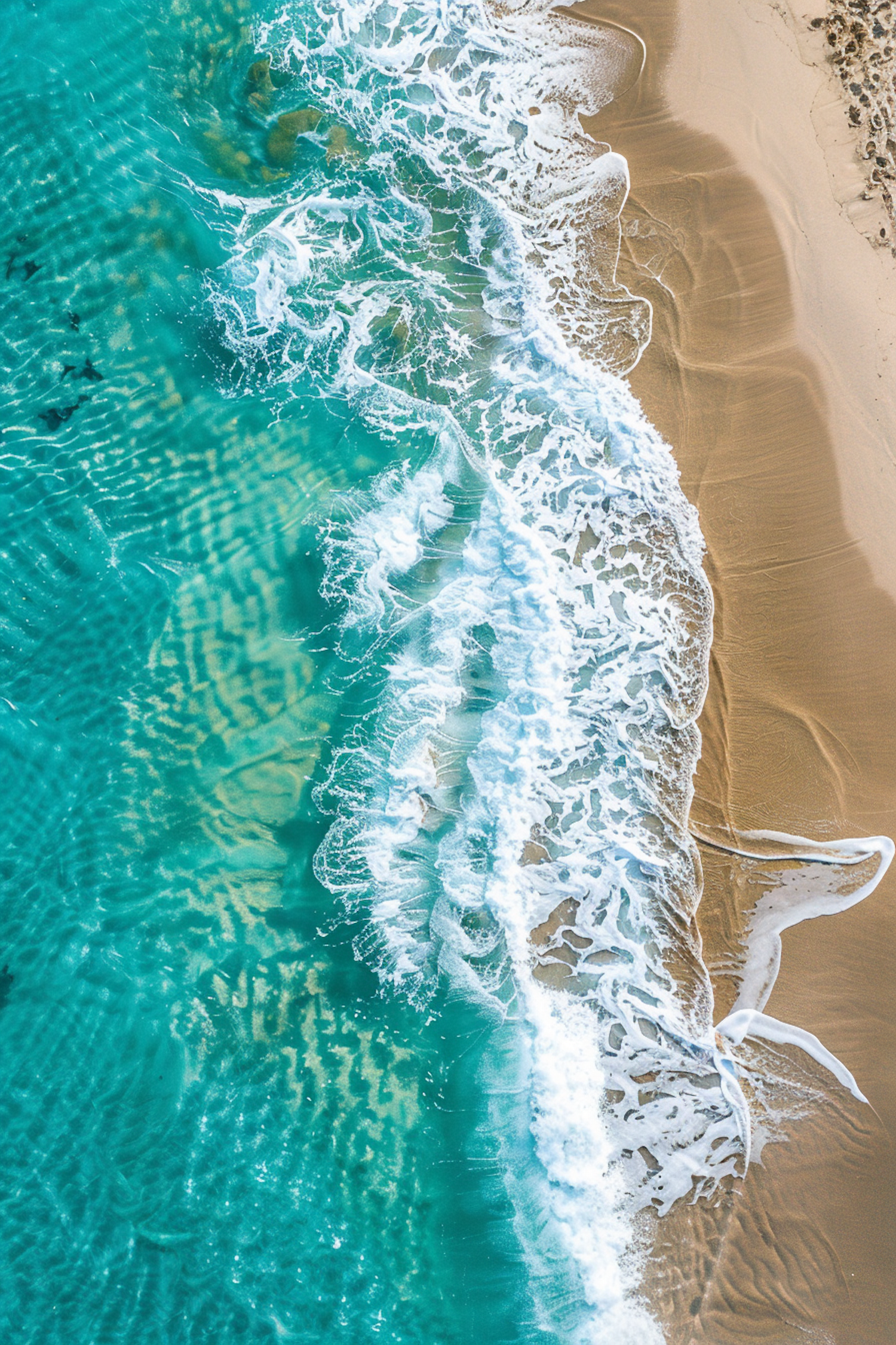 Aerial Shoreline Serenity