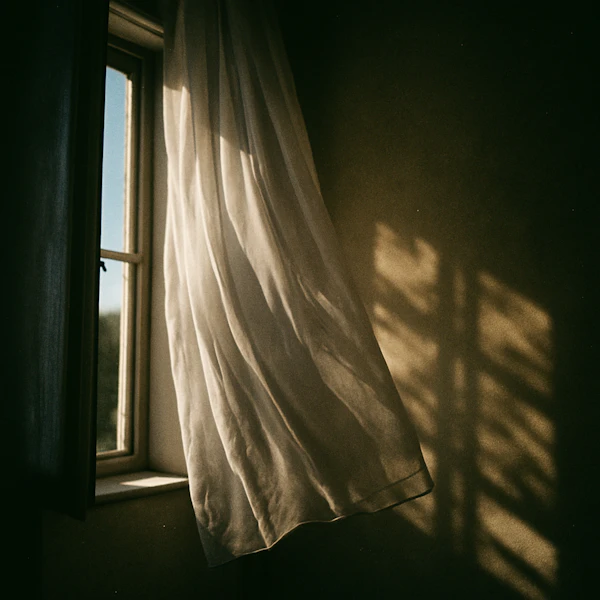 Golden Light and Curtain