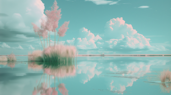 Serene Pastel Landscape