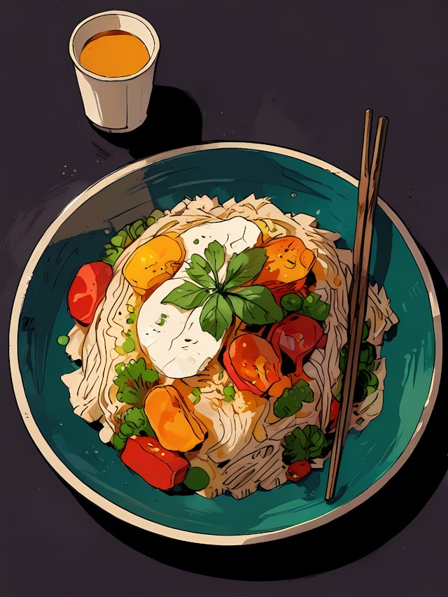 Vibrant Noodle Bowl