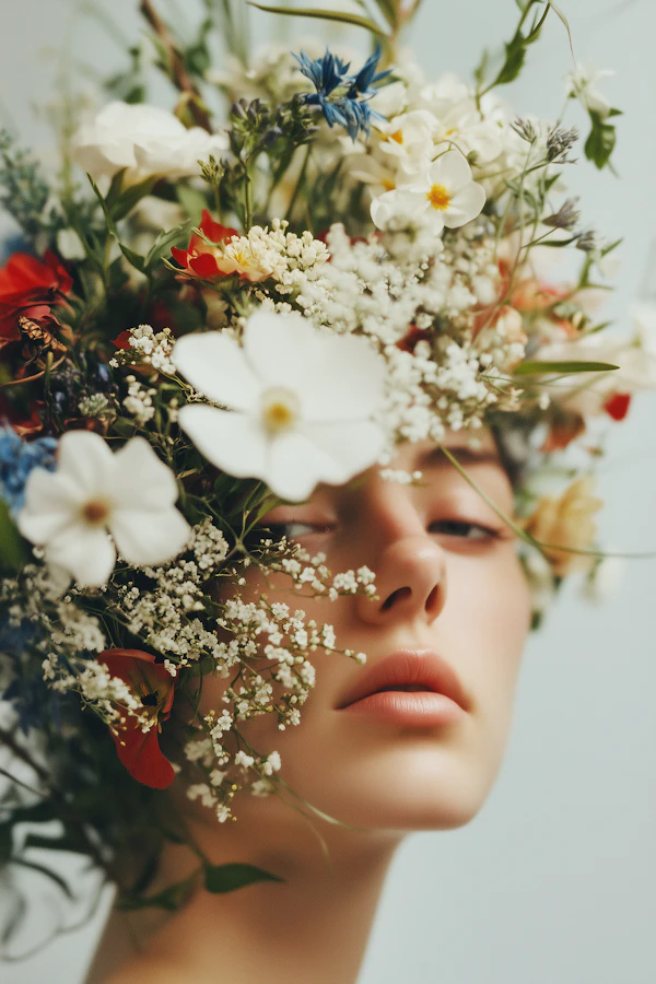 Floral Portrait Close-Up
