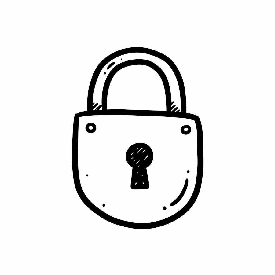 Hand-Drawn Padlock