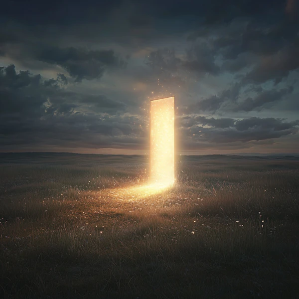 Golden Portal in Field