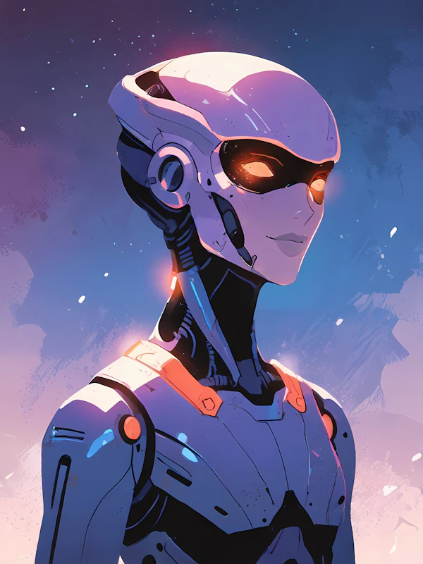 Futuristic Humanoid Robot