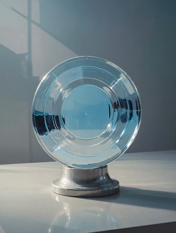 Minimalist Glass Sculpture