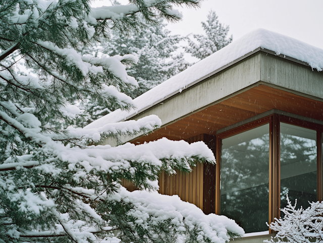 Serene Winter Architecture