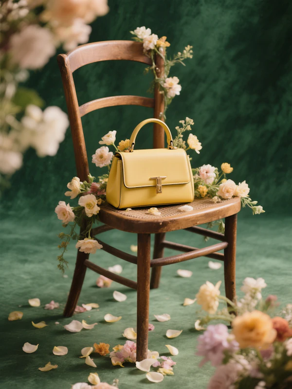 Yellow Handbag Display