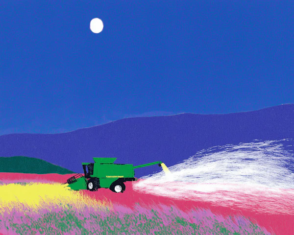 Combine Harvester Scene
