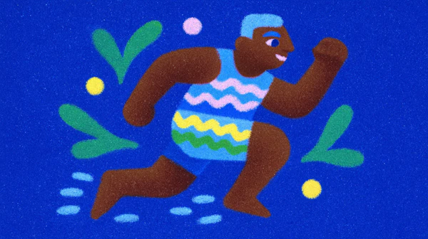 Dynamic Runner Art