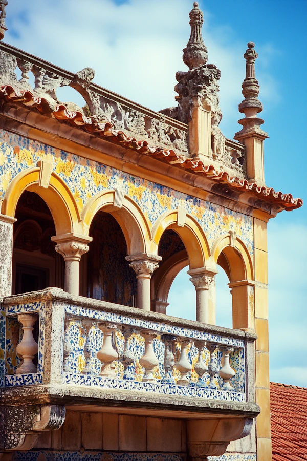 Ornate Building Balcony