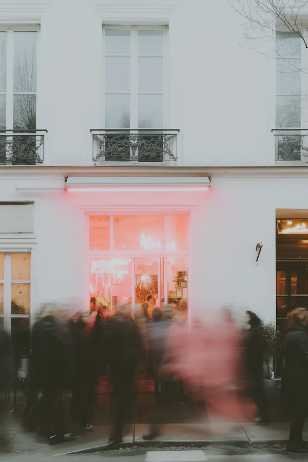 Bustling Street Scene