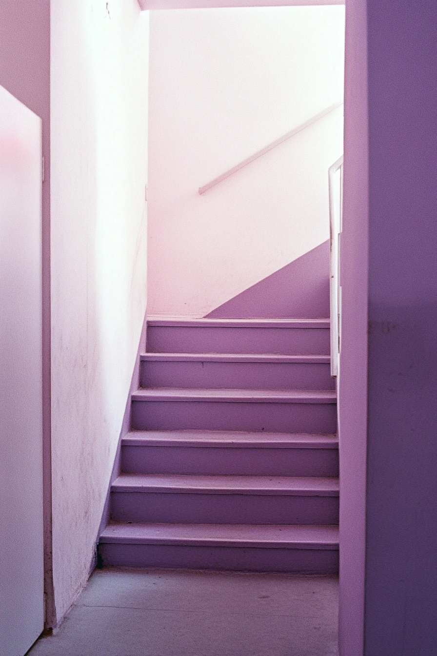 Pastel Purple Staircase Photo on Lummi