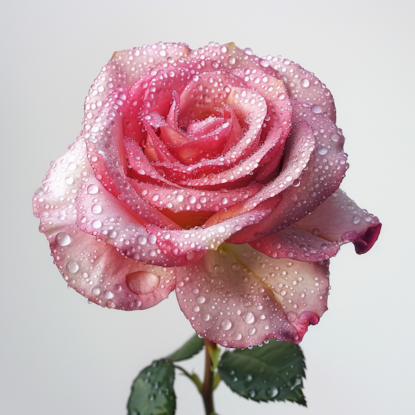 Vibrant Rose with Water Droplets