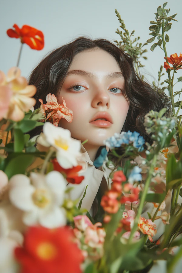 Woman with Flowers