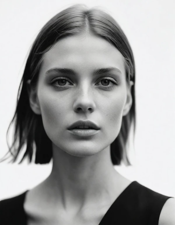 Black-and-White Portrait