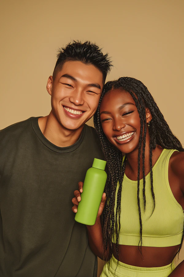 Friendly Duo Smiling