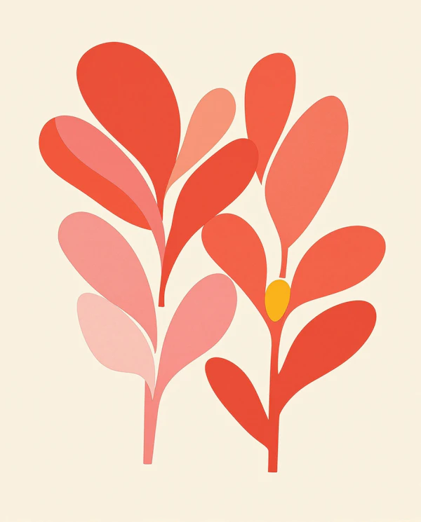 Abstract Leafy Design