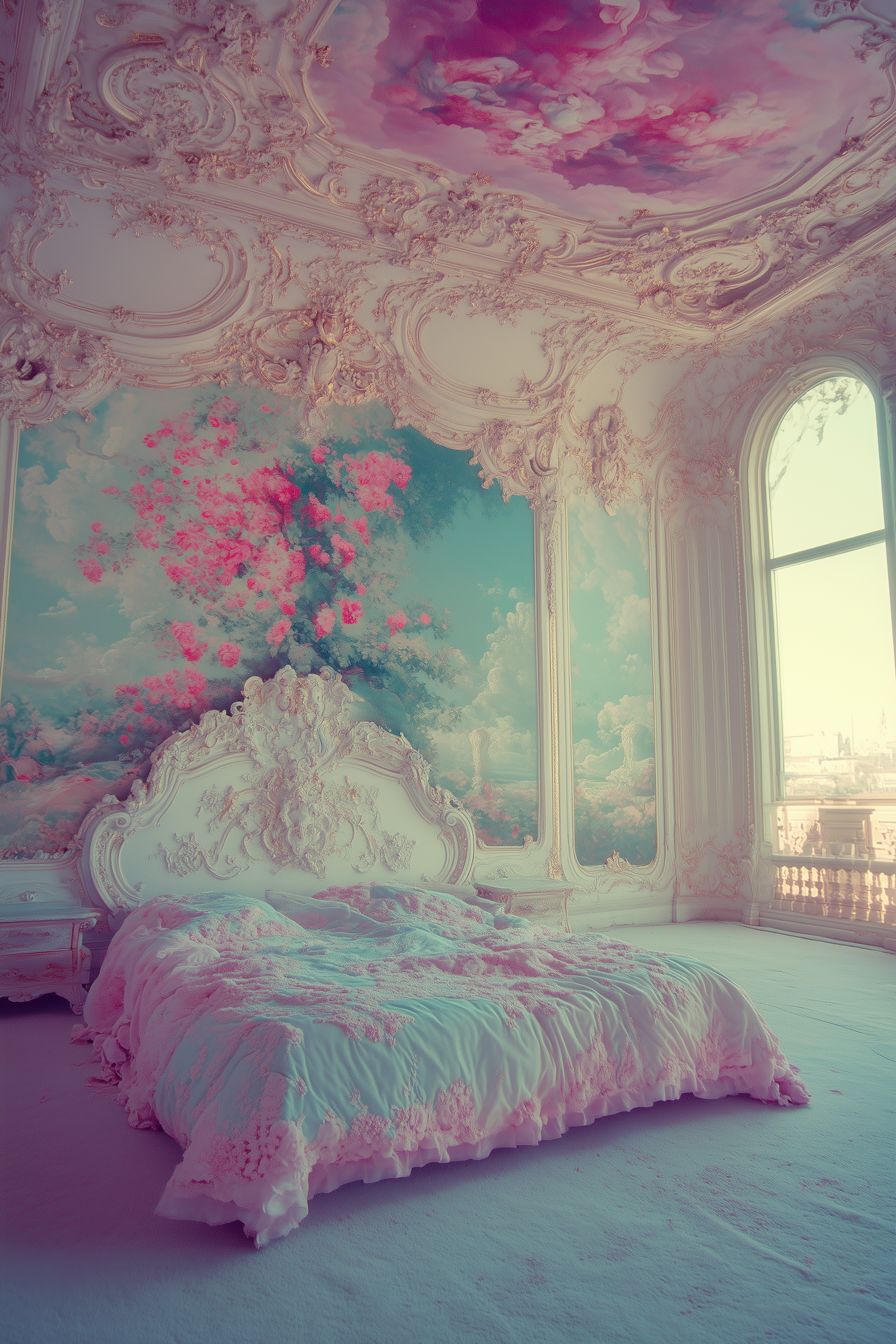 Opulent Rococo Bedroom