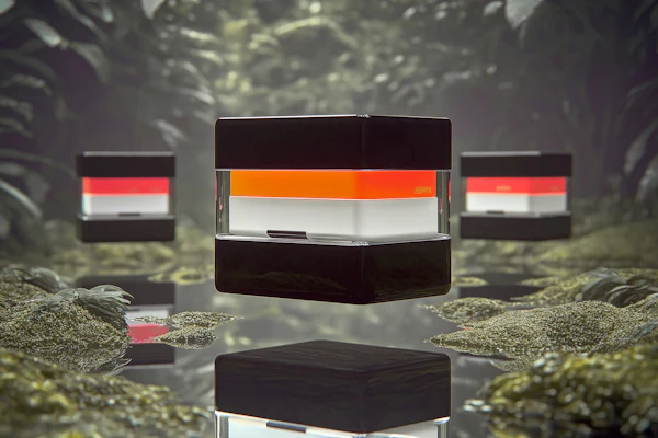 Futuristic Floating Cubes