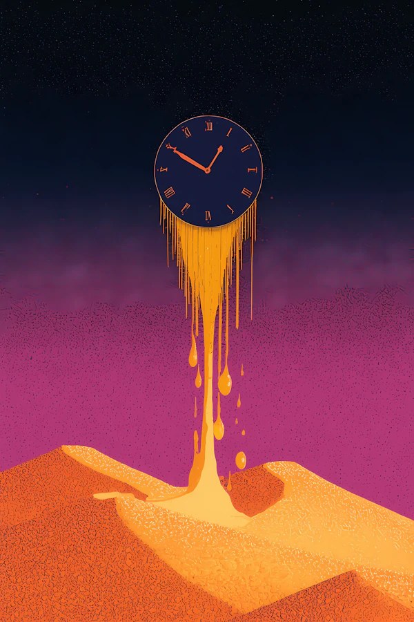 Melting Clock Surrealism