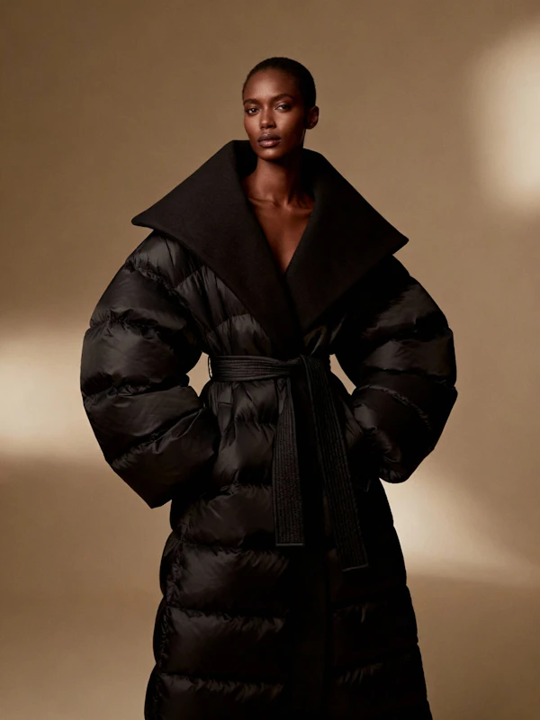 Stylish Black Puffer Coat