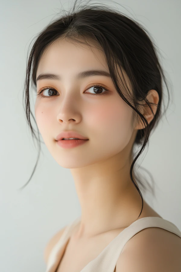 Serene Portrait Close-Up