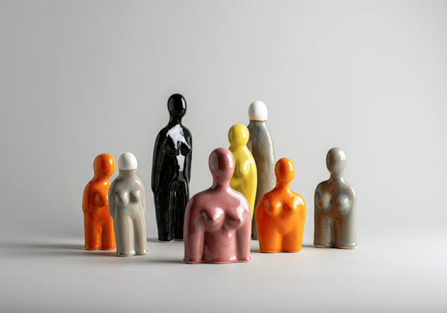 Abstract Ceramic Figures