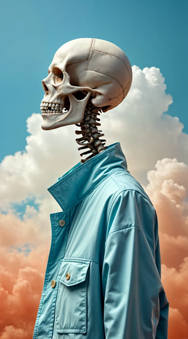 Skeleton in Blue Jacket