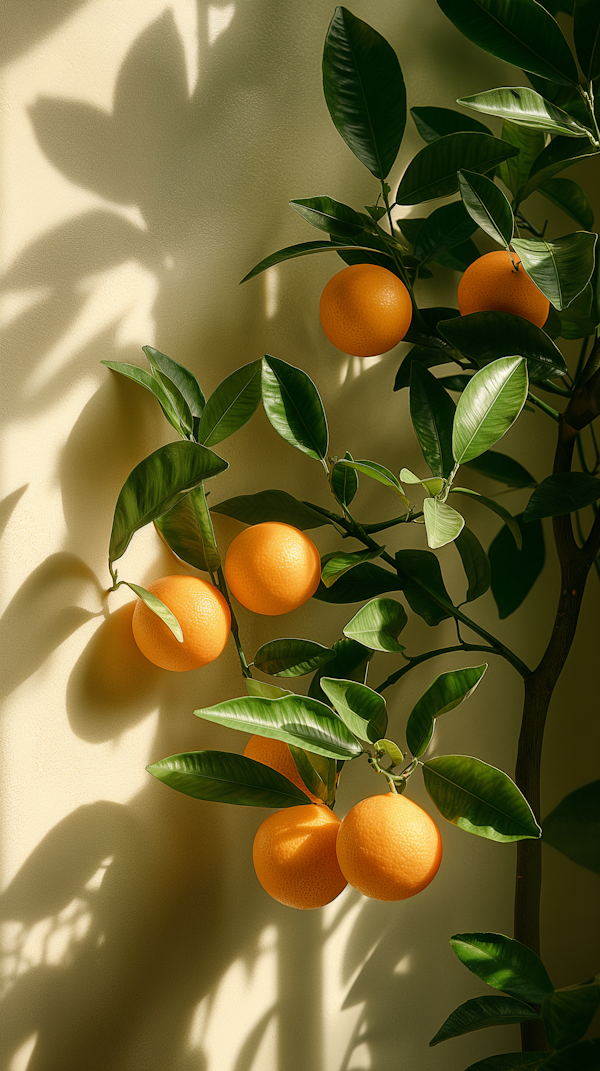 Serene Orange Tree