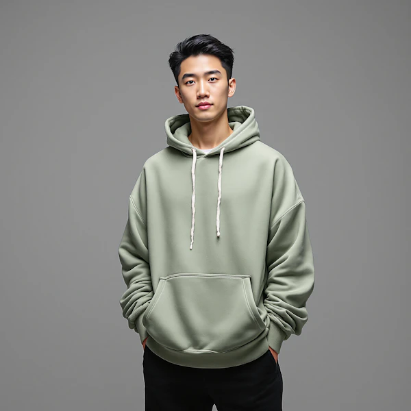 Young Man in Hoodie